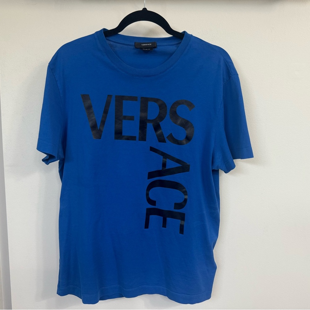 💙🖤 Versace Jeans Couture Logo Print T-Shirt
